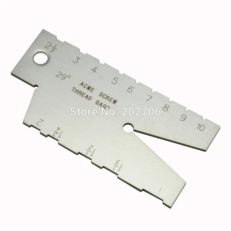2 PIECES 29 DEGREE 30DEGREE ACME SCREW THREAD GAUGE GAGE TOOL