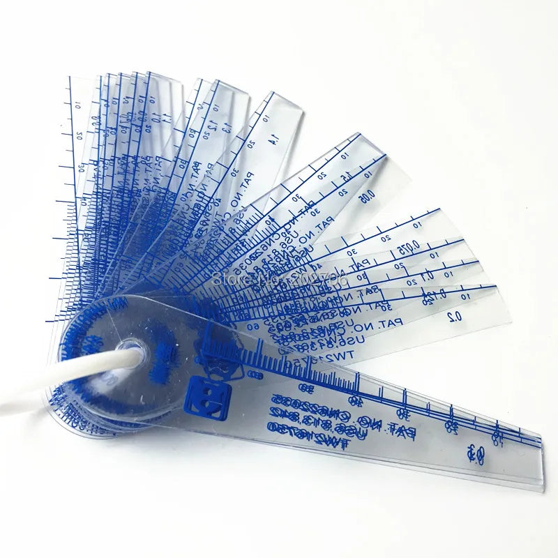 (Taiwan) 0.02-1.0mm 0.02-2mm 0.01-1.5mm 16pcs 20pcs Thickness Plastic Plug Feeler Gauge Gap Filler Measuring Tool with PVC Sheet