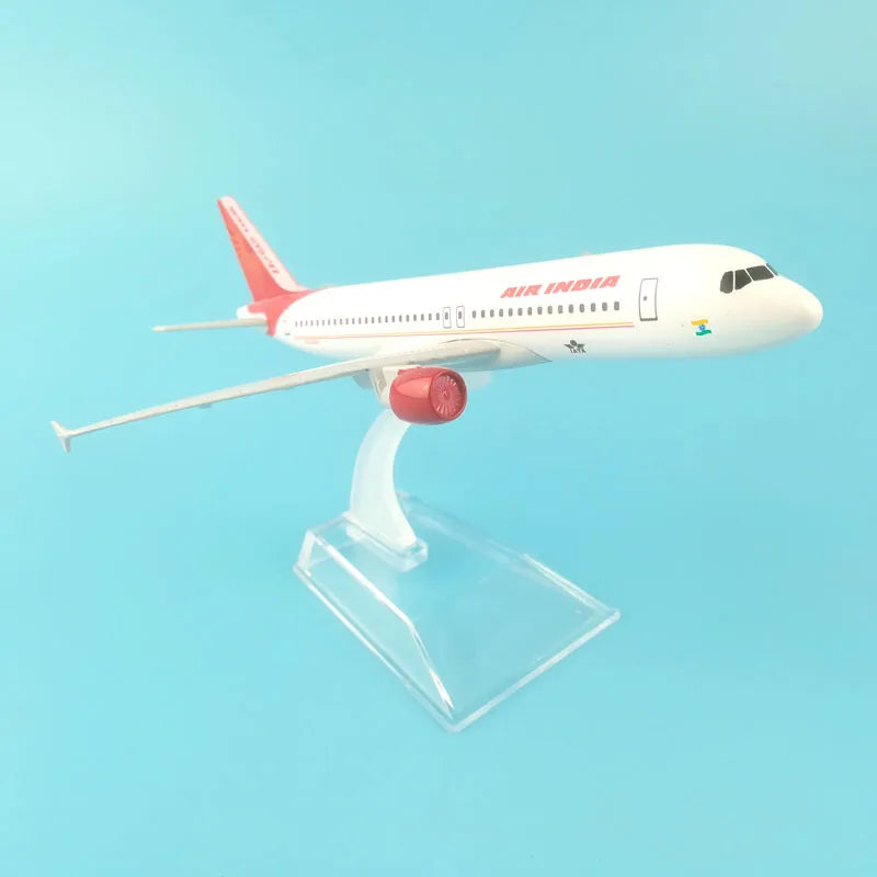 JASON TUTU 16cm AIR INDIA A320 Airways Airplane Model Airplane Diecast Metal 1/400 Scale Planes