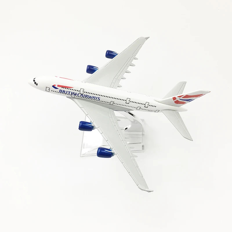 JASON TUTU 16cm BRITISH AIRWAYS A380 Aircraft Model Planel Airplane Diecast Metal 1/400 Scale Planes