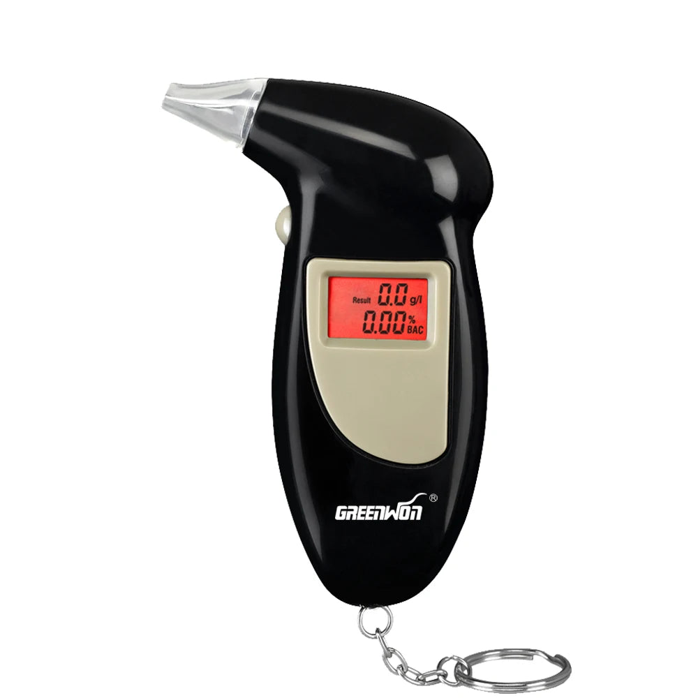GREENWON Professional Digital Breath Alcohol Tester Detector Meter Breathalyzer Portable Key Chain