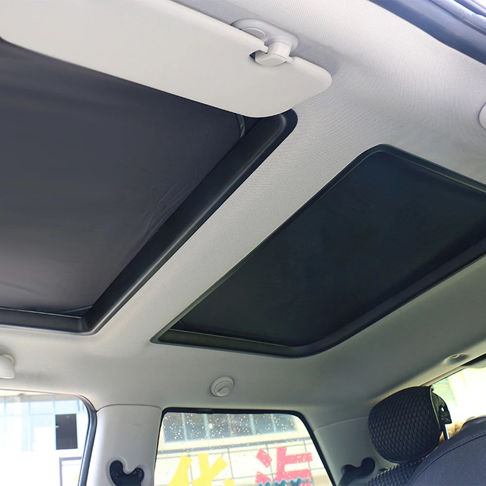 2pcs Foldable Sunroof Shade Sunshade Heat Isolate For MINI Cooper Clubman Countryman R55 R56 R60 R61 F55 F56 F54 F60 2007-UP