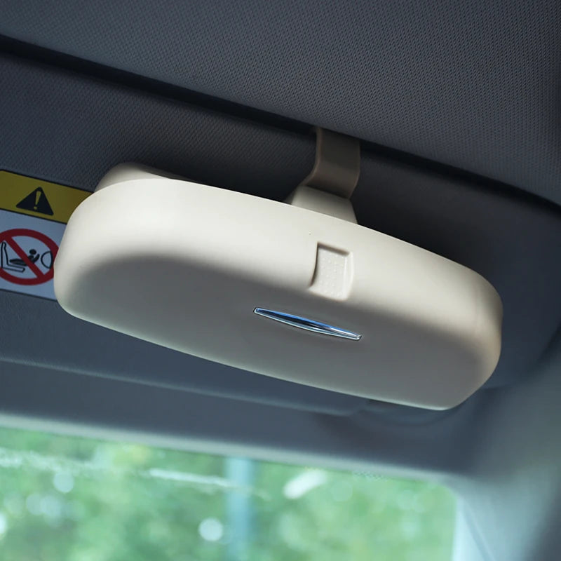 Car Glasses Case General Car Glasses Clip Sunglasses Storage Box for Renault Koleos Kadjar Duster for Samsung QM6 QM3