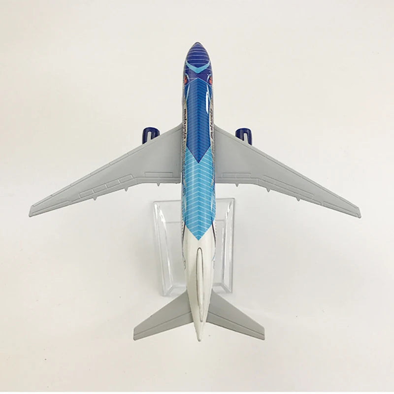 JASON TUTU 16cm Malaysia Aeroplane Model Boeing 777 Plane Aircraft Model Airplane Diecast Metal 1/400 Scale Planes