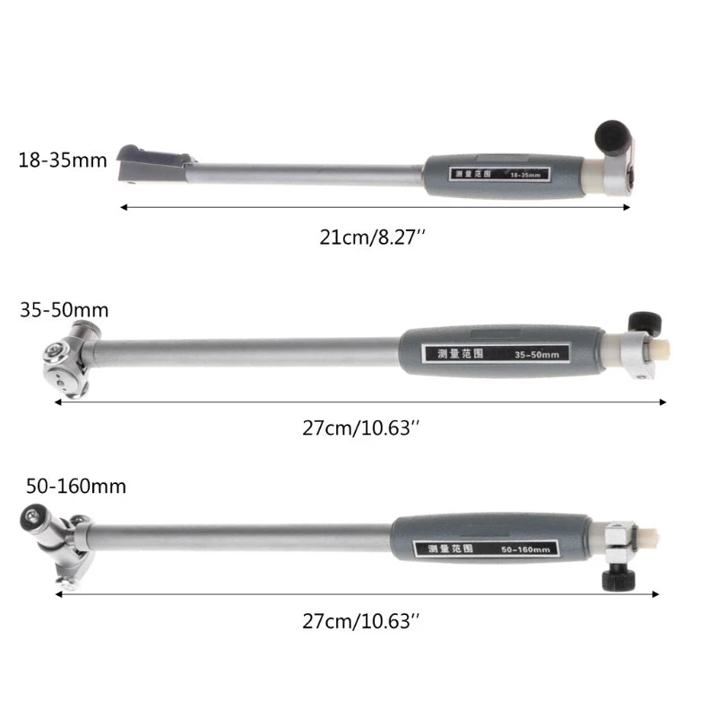35-50-160mm Inner Diameter Gauge Measuring Rod + Probe (no indicator) Accessories Inner Diameter Gauge Measurement Tool