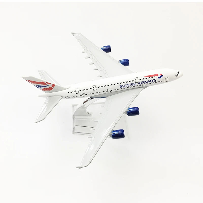 JASON TUTU 16cm BRITISH AIRWAYS A380 Aircraft Model Planel Airplane Diecast Metal 1/400 Scale Planes