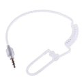 Monaural 3.5mm Soft Air Acoustic Tube In Ear Earphone Stereo Anti-radiation Earpiece Headset for Wireless Bluetooth Clip Device