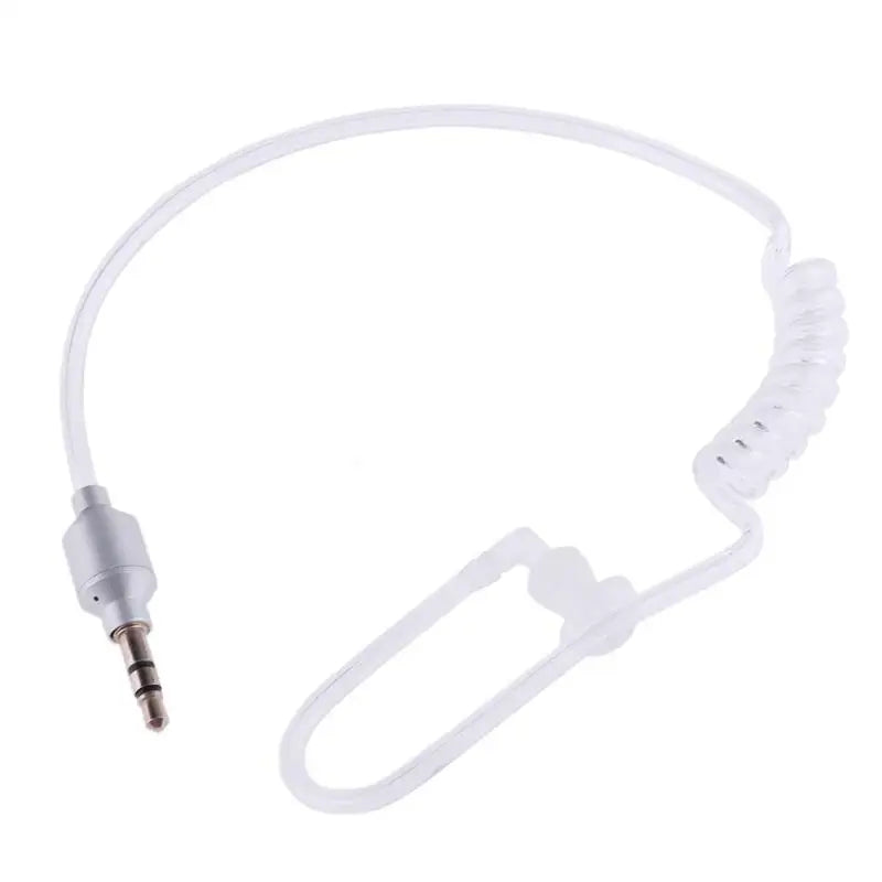 Monaural 3.5mm Soft Air Acoustic Tube In Ear Earphone Stereo Anti-radiation Earpiece Headset for Wireless Bluetooth Clip Device
