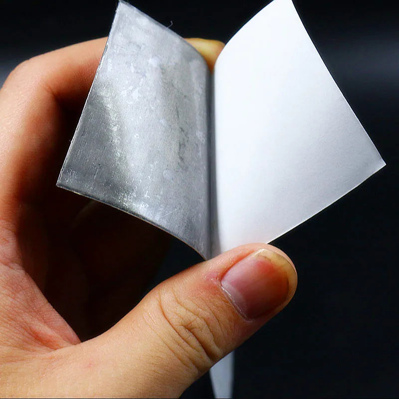 New 2pcs/bag Thickness 0.15mm or 0.25mm Lead Adhesive Zonker Tape 5*15cm Flat Adhesive Lead Sheet & Lead Foil Fly Tying Material