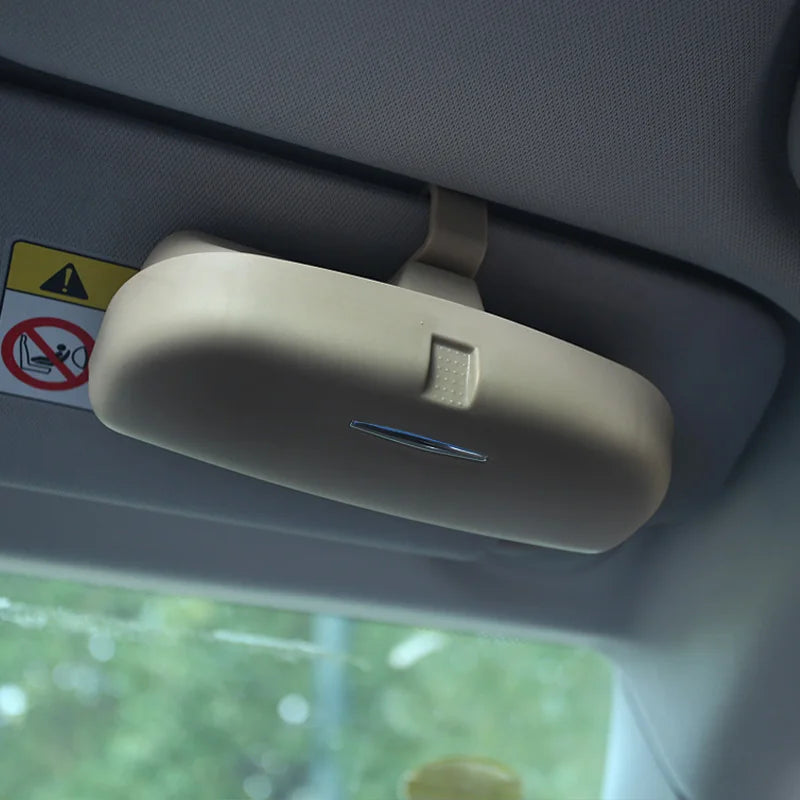 Car Glasses Case General Car Glasses Clip Sunglasses Storage Box for Renault Koleos Kadjar Duster for Samsung QM6 QM3