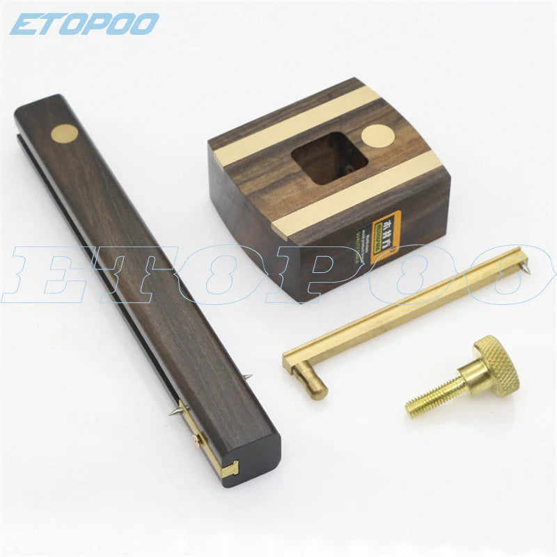 Luxury British Indonesia Ebony+Pure Copper Wearproof Carpenter Woodworking Tool Screw Cutting Gauge Mark Scraper Scribers