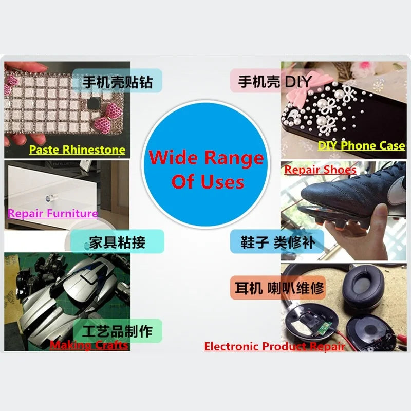 50ml F6000 Universal Industrial Adhesive Crafts Rhinestone Jewelry Making Repair Phone Screen Glass F-6000 Liquid Glue Nail Gel
