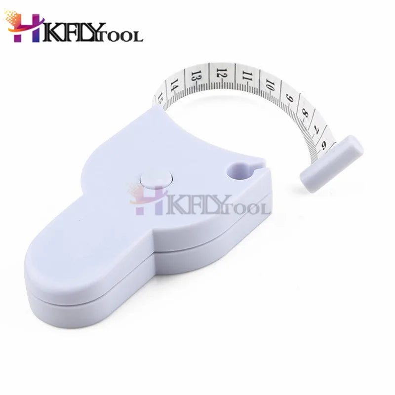 2pc Body Fat Caliper with Body Mass Measuring Tape Tester Fitness Weight Loss Muscle black color 2pcs/set