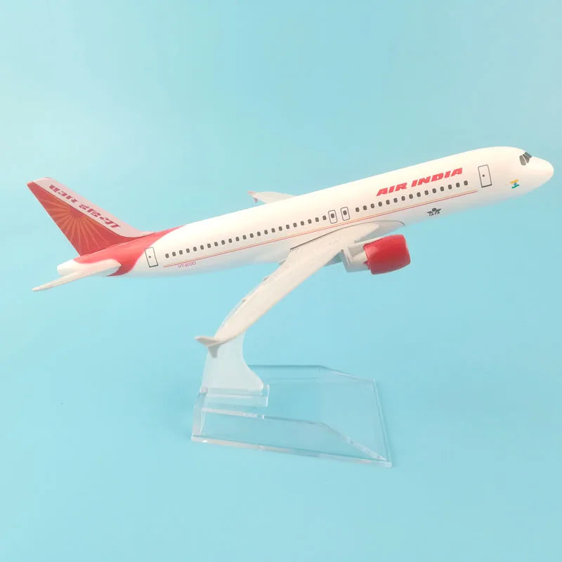 JASON TUTU 16cm AIR INDIA A320 Airways Airplane Model Airplane Diecast Metal 1/400 Scale Planes