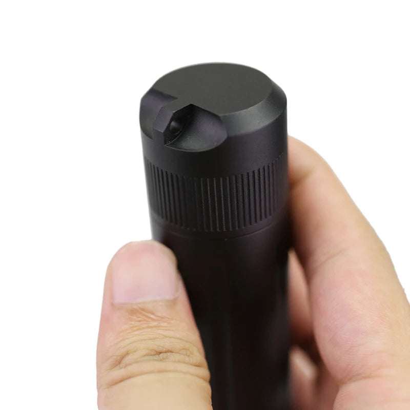 CNC Aluminum Alloy Black Waterproof Bottle Camping Survival Seal Bottle EDC Outdoor Tool