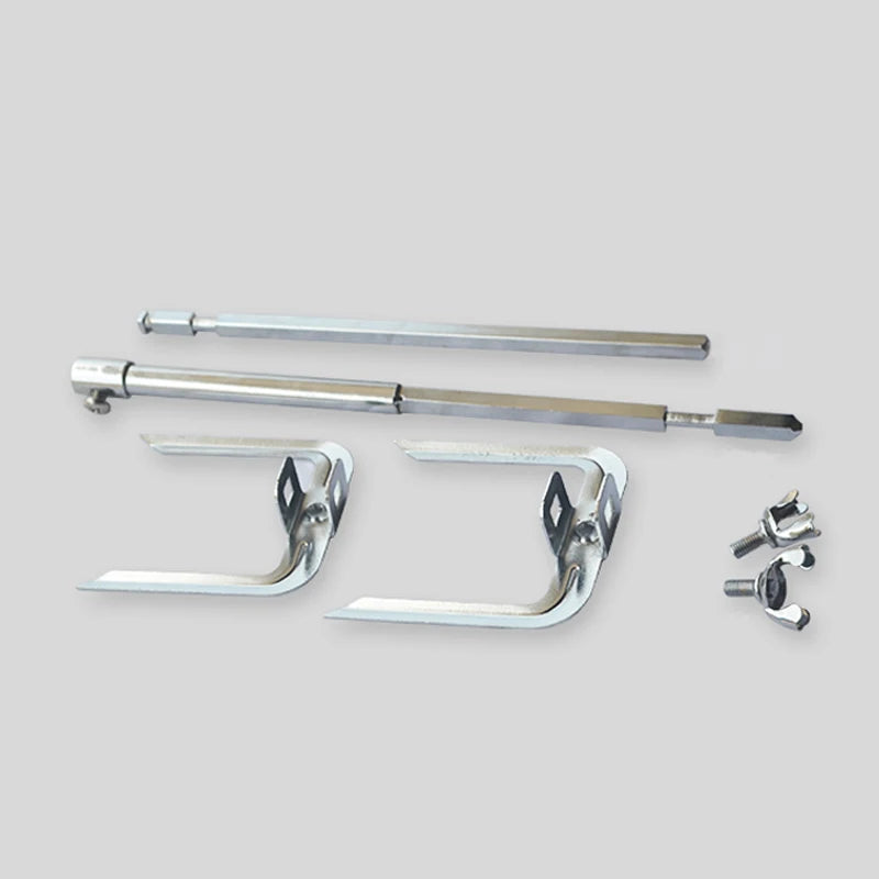 Scalable Steel Rotating Chicken Roasting Fork Grilled Chicken Fork Fryer Accessories Grill Tool for Rotisserie Oven Utensil 31CM