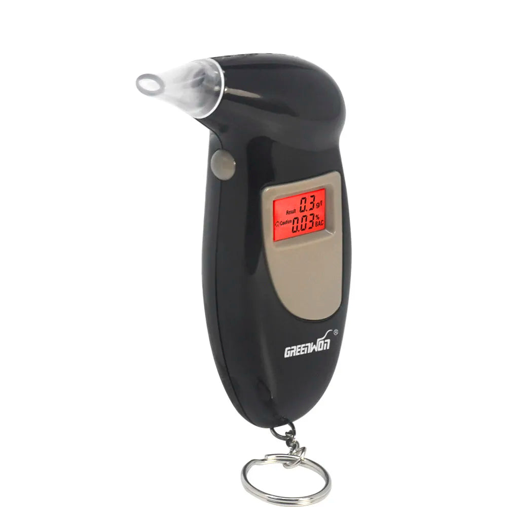 GREENWON Breathalyzer Keychain Digital Alcohol Tester Detector Portable with LCD Display 68S-GD