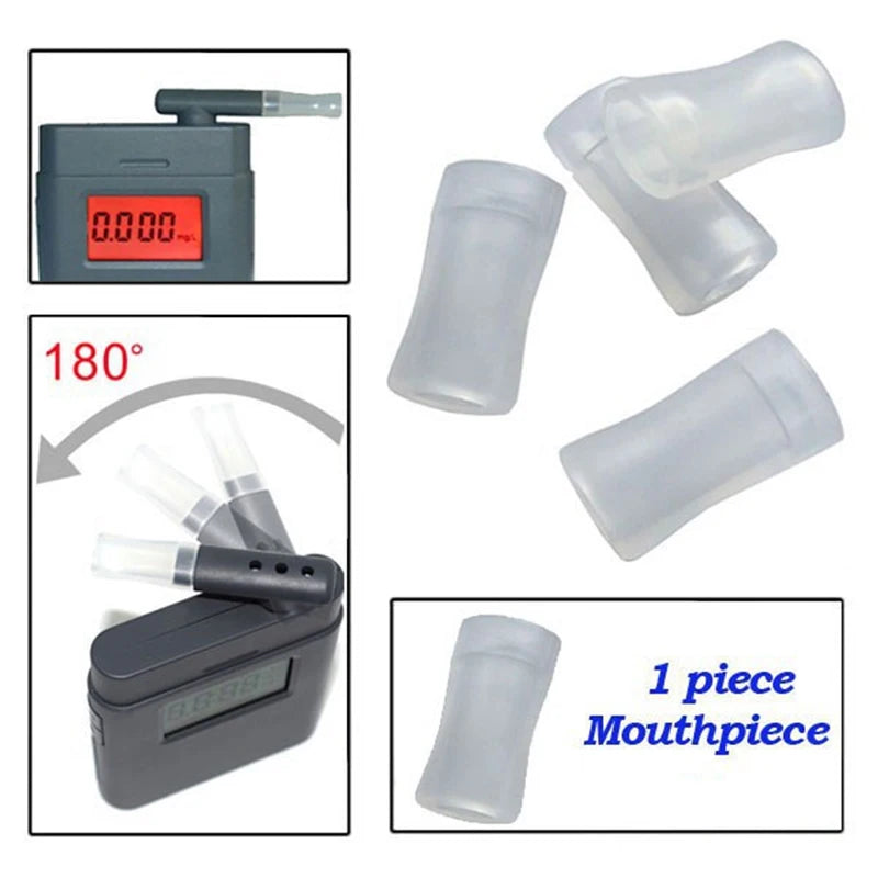 100pcs/bag Mouthpieces Blowing Nozzle  for Alkohol Tester Digital Alcohol Tester Breathalyzer 838