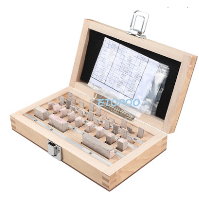 32Pcs/Set 1.005-30mm Block Gauge Caliper Block Gauge Inspection Block Gauge Measurement Instruments