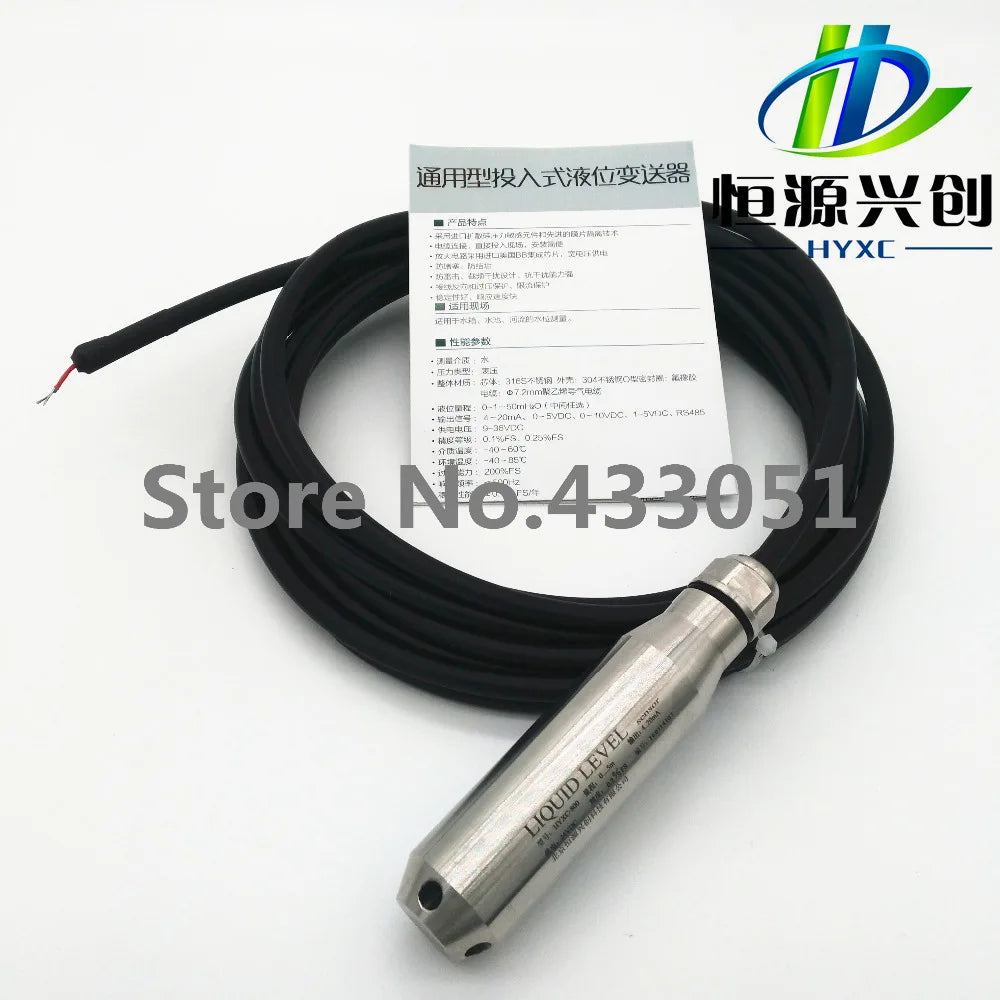 RS485/ 4-20mA level transmitter / 304 stainless steel level sensor / Investment-type level sensor