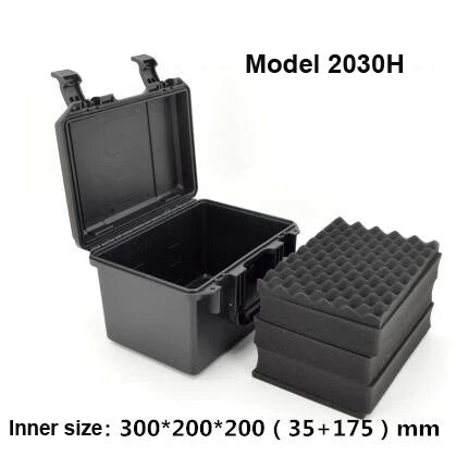 Tool Box Waterproof Impact Resistant Safety Case Suitcase Toolbox File Box Equipment Camera Case with Pre-cut Foam Lining