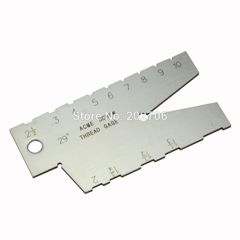 2 PIECES 29 DEGREE 30DEGREE ACME SCREW THREAD GAUGE GAGE TOOL