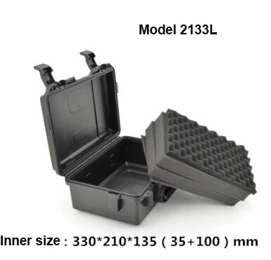 Tool Box Waterproof Impact Resistant Safety Case Suitcase Toolbox File Box Equipment Camera Case with Pre-cut Foam Lining