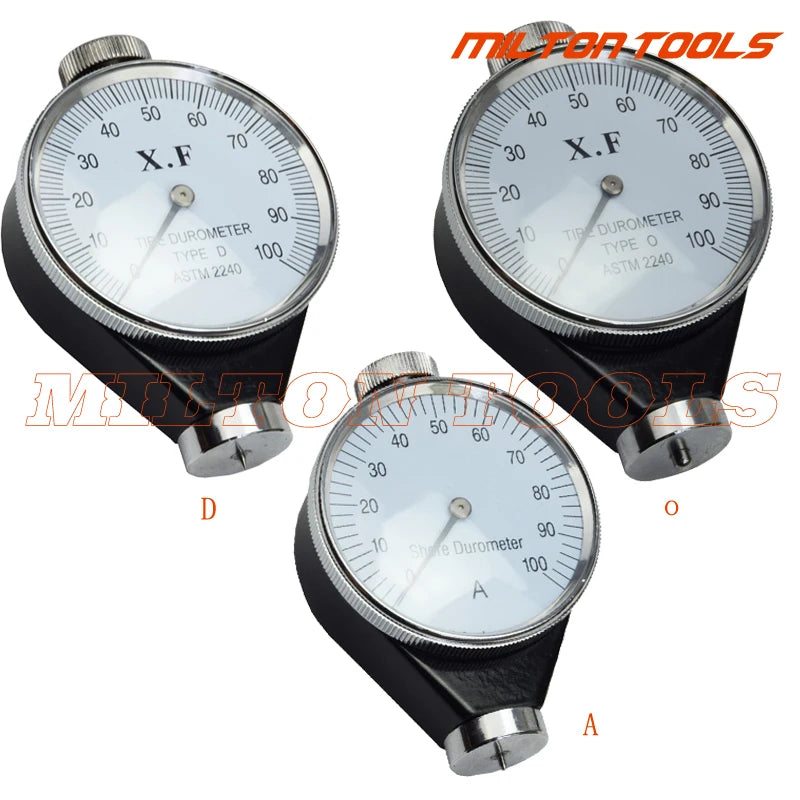 Shore Type A/O/D Rubber Tire Durometer Hardness Tester Meter 0-100 HA Sclerometer Hardness Tester