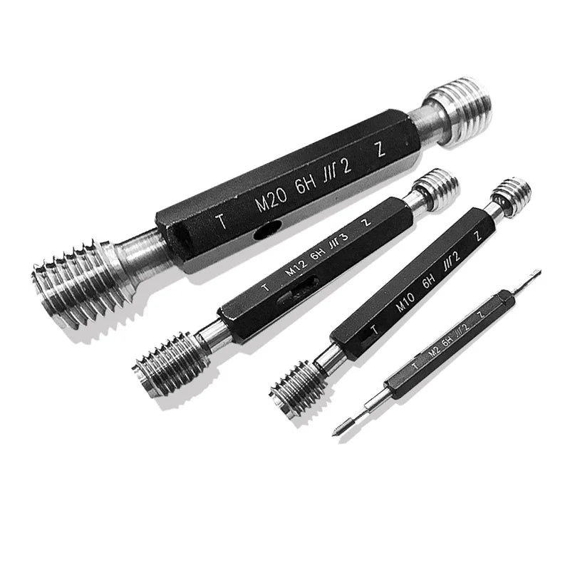 M2 M3 M4 M5 M6 M7 M8 M9 M10 Metric 6H Steel Double End Hex Handle Thread Plug Gage Gauge With Case