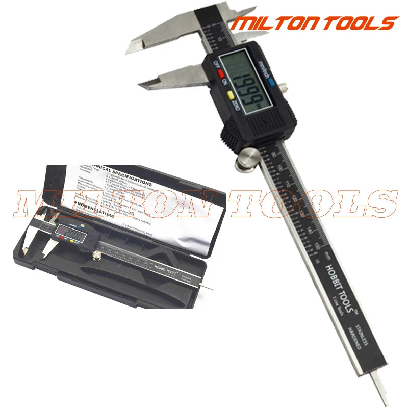 High Quality 0-150mm 6inch Stainless Steel/Plastic Digital Caliper Electronic Vernier Caliper Gauge Micrometer