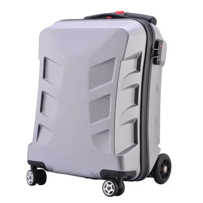 Fashion Originality Skateboard Luggage Bag Men Women Riding Suitcase On Wheels Scooter Carry on Travel Luggage Trolley Valise