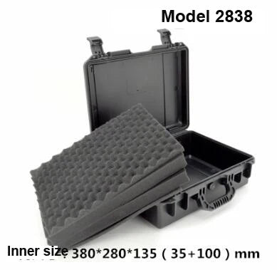 Tool Box Waterproof Impact Resistant Safety Case Suitcase Toolbox File Box Equipment Camera Case with Pre-cut Foam Lining