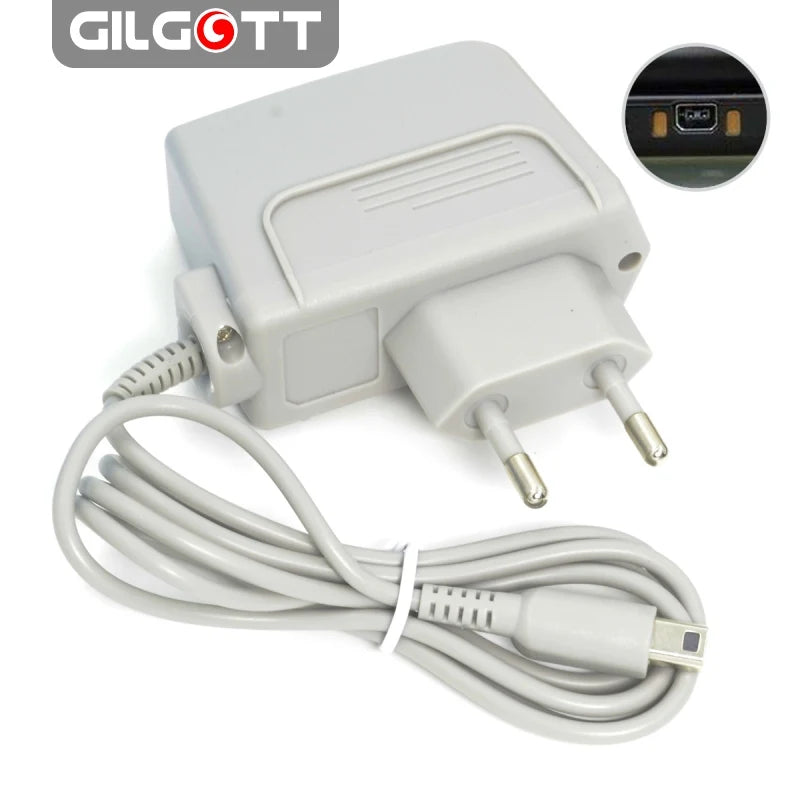 EU Plug Travel Charger for Nintendo NEW 3DS XL AC 100V-240V Power Adapter for Nintendo DSi XL 2DS 3DS 3DS XL
