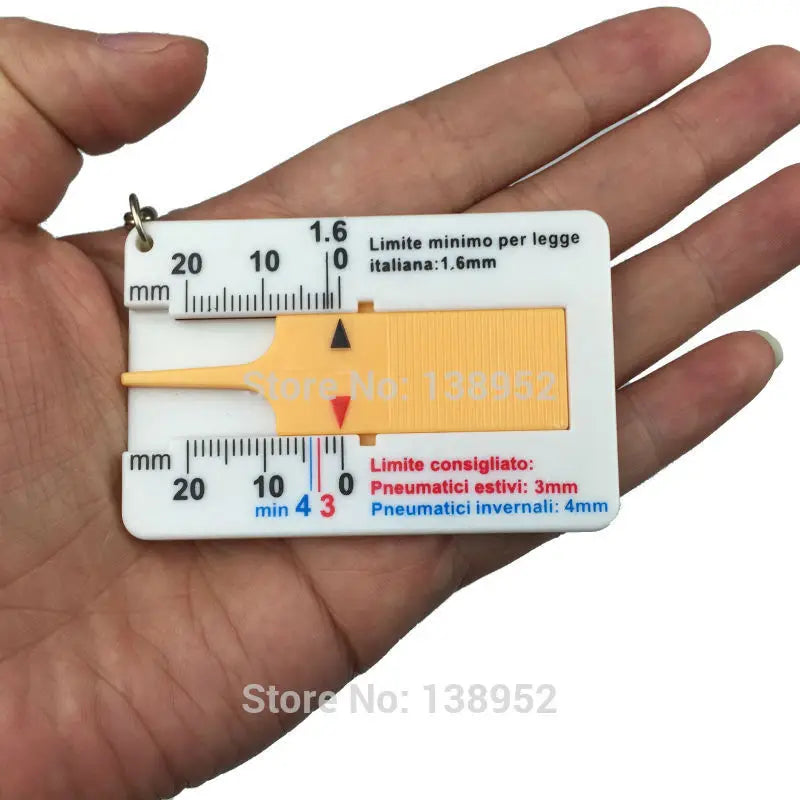 Auto Tyre Tread Depth Gauge Caliper Car Motorcycle Caravan Trailer Wheel Measure Car-styling Repair Tool