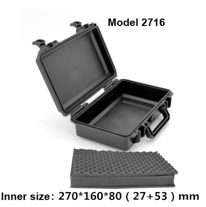 Tool Box Waterproof Impact Resistant Safety Case Suitcase Toolbox File Box Equipment Camera Case with Pre-cut Foam Lining