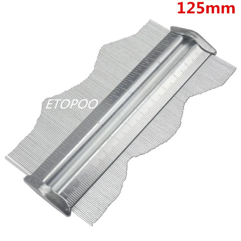 125mm 150mm 200mm Steel Profile Contour Gauge Deep Decorating Template Tiling Steel Tiling Skirting Laminate Profile Wood Shape