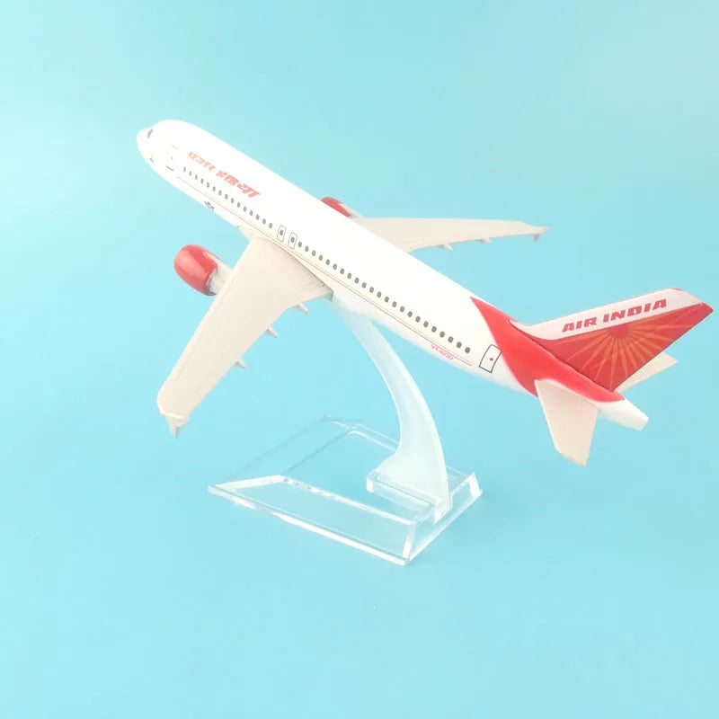 JASON TUTU 16cm AIR INDIA A320 Airways Airplane Model Airplane Diecast Metal 1/400 Scale Planes