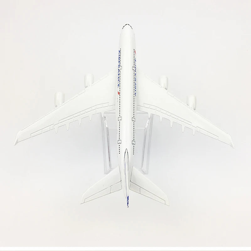 JASON TUTU 16cm Air France Aeroplane Model Airbus A380 Aircraft Model Planel Airplane Diecast Metal 1/400 Scale Planes
