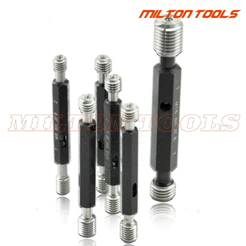 M2 M3 M4 M5 M6 M7 M8 M9 M10 Metric 6H Steel Double End Hex Handle Thread Plug Gage Gauge With Case