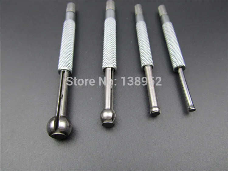 4pcs Set Small Hole Gauge Telescoping Gauges Set Full Ball Type Gauge .125 - .5' 4 Pc Full-Ball Small Bore Hole Precision Gage