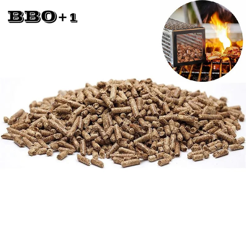 500g Apple Wood Pellets BBQ Flavoring Chips Kiln Dried Sawdus Specialty Wooden Chunks for Barbecue Smoker Grill Bacon Fish Meat