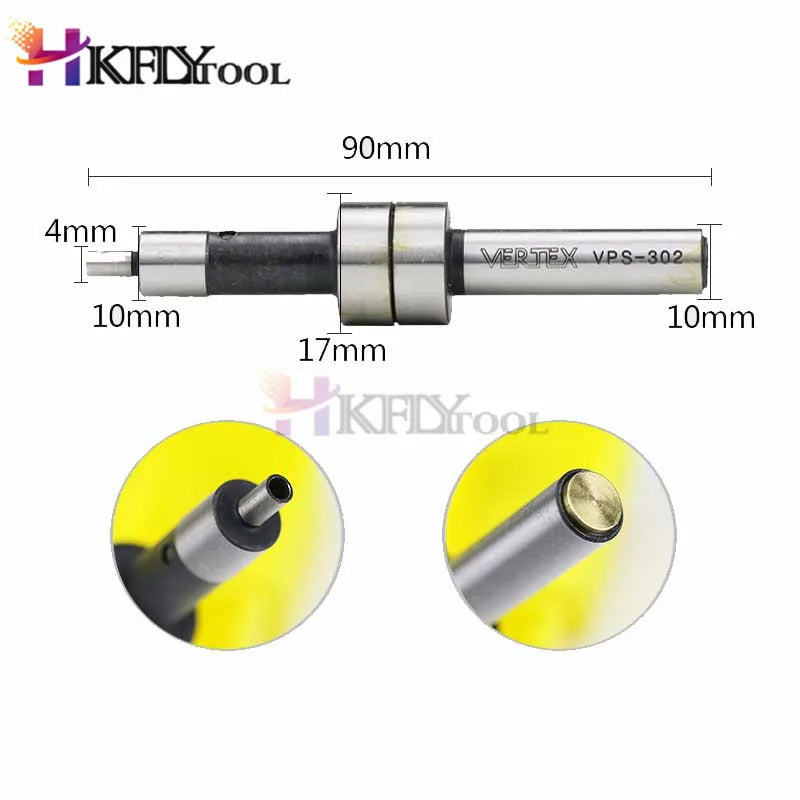 10mm Antimagnetic Edge Finder Touch Point Sensor Titanizing Yellow Ocptical Quickly Locate Work Edges For Milling Tool And Lathe