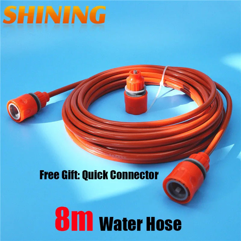 8m 10m 20m Orange PU Car Washing Garden Watering Hose Pipe With Quick Connector High Pressure Car Washer Pipeline Conduit 5*8mm
