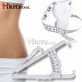 2pc Body Fat Caliper with Body Mass Measuring Tape Tester Fitness Weight Loss Muscle black color 2pcs/set