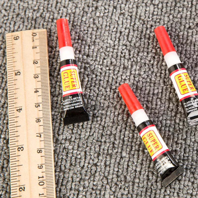10pcs Liquid Super Glue 502 Instant Strong Bond Leather Wood Rubber Metal Glass Cyanoacrylate Adhesive Stationery Store Nail Gel