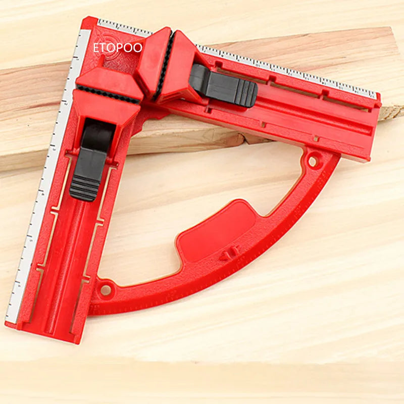 90 Degree Right Angle Clamp Mitre Clamps Corner Clamp Picture Holder Woodwork With Light Weight Integrated Aluminum Rule