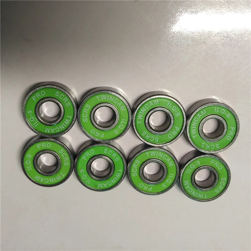 16 pieces Inline Skates Bearing Durable ILQ-9 Pro Dual Line Roller Skate Shoes Skateboard High Speed Skating 608 Box Case Spacer