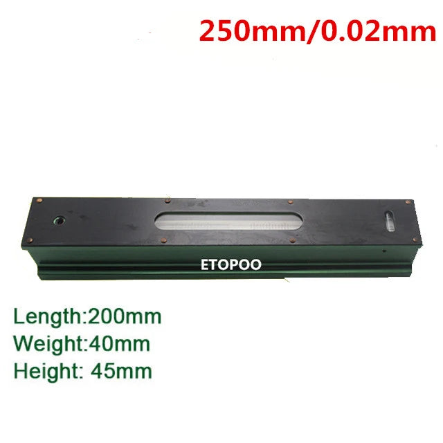 High Precision Accuracy 0.02mm 100/150/200/250/300mm Industry Mechanical Bar Level Instrument Bar Level Meter Measuring Tool