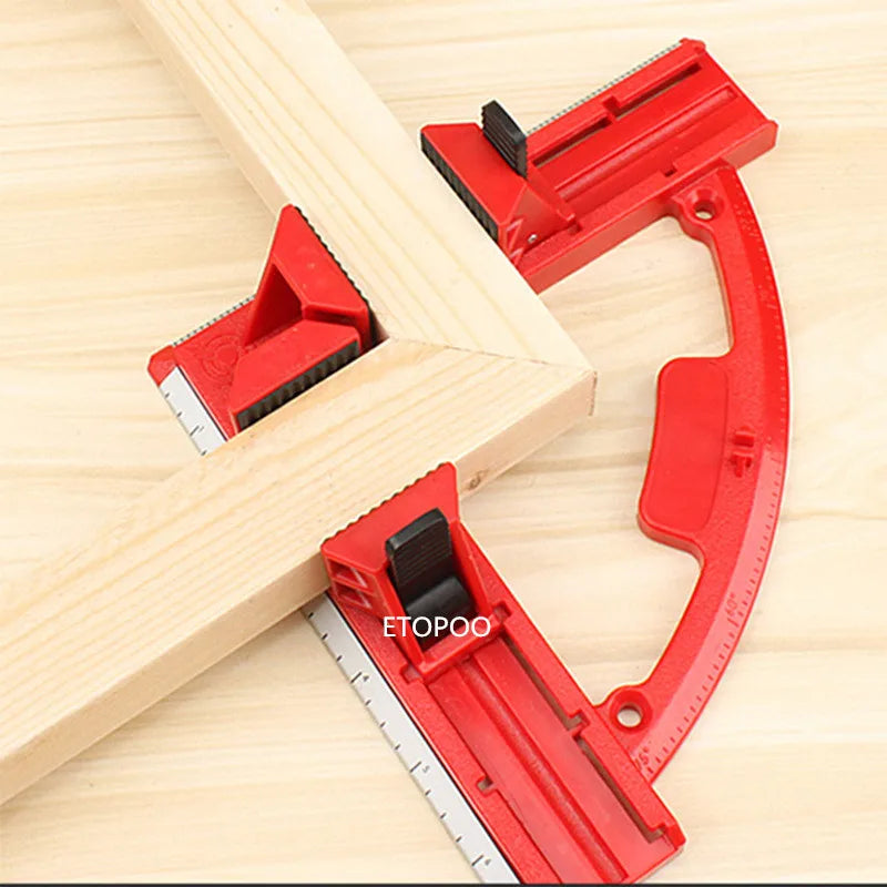 90 Degree Right Angle Clamp Mitre Clamps Corner Clamp Picture Holder Woodwork With Light Weight Integrated Aluminum Rule