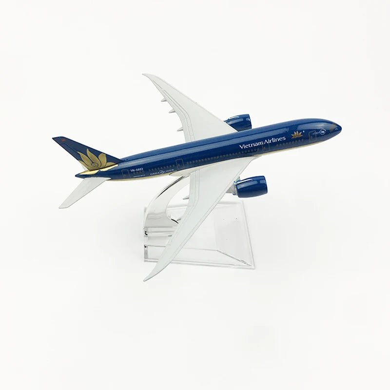JASON TUTU 16cm Vietnam Airlines Airplane Boeing 787 Airplane Model Planel Airplane Diecast Metal 1/400 Scale Planes